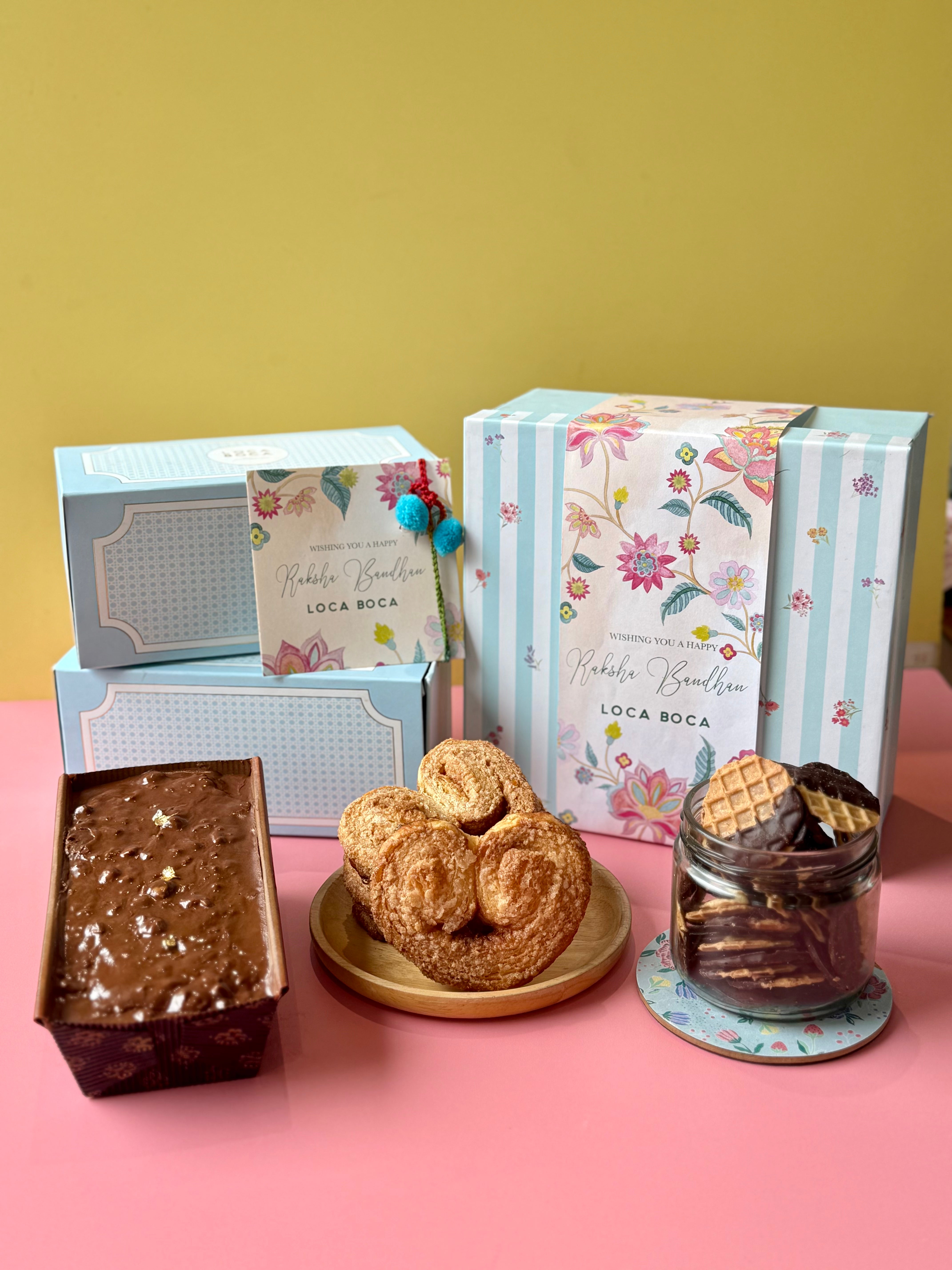 Rakhi Delight Hamper (Eggless)- Rakhi included