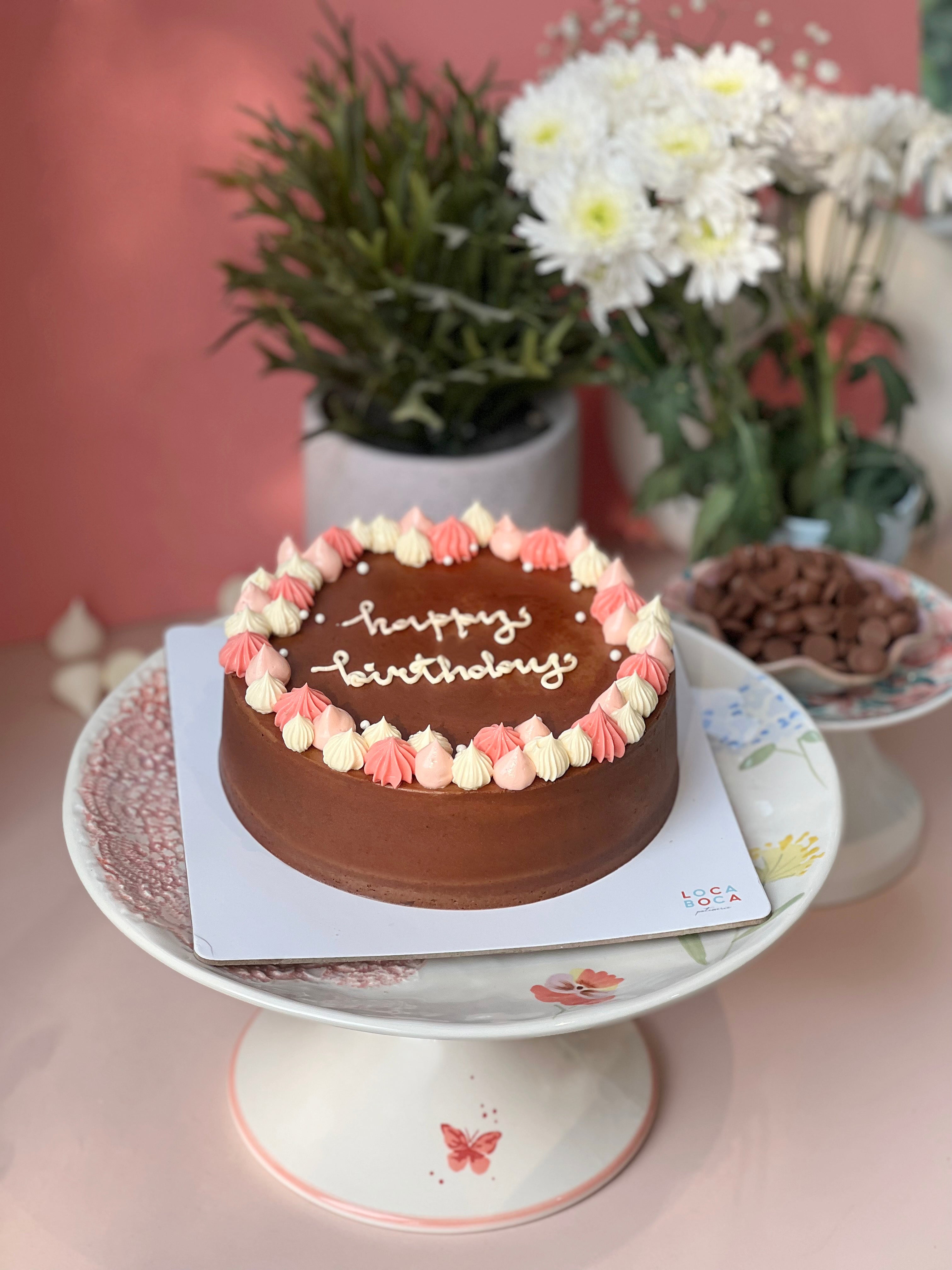 Belgian Chocolate & Raspberry Cake