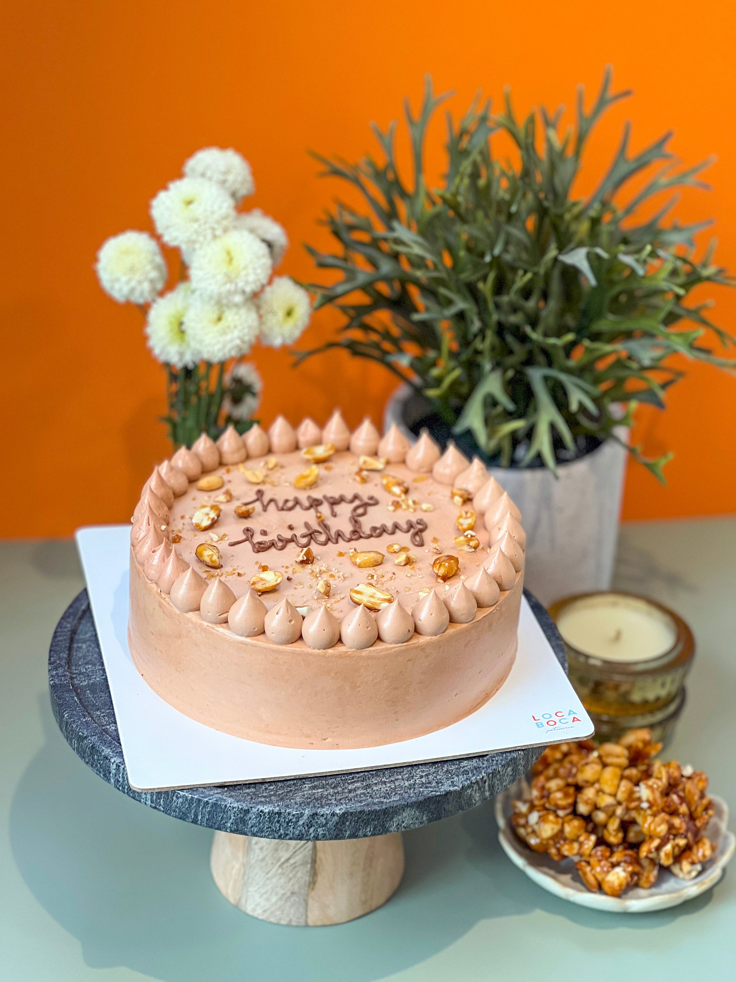 Peanut & Caramel Cake