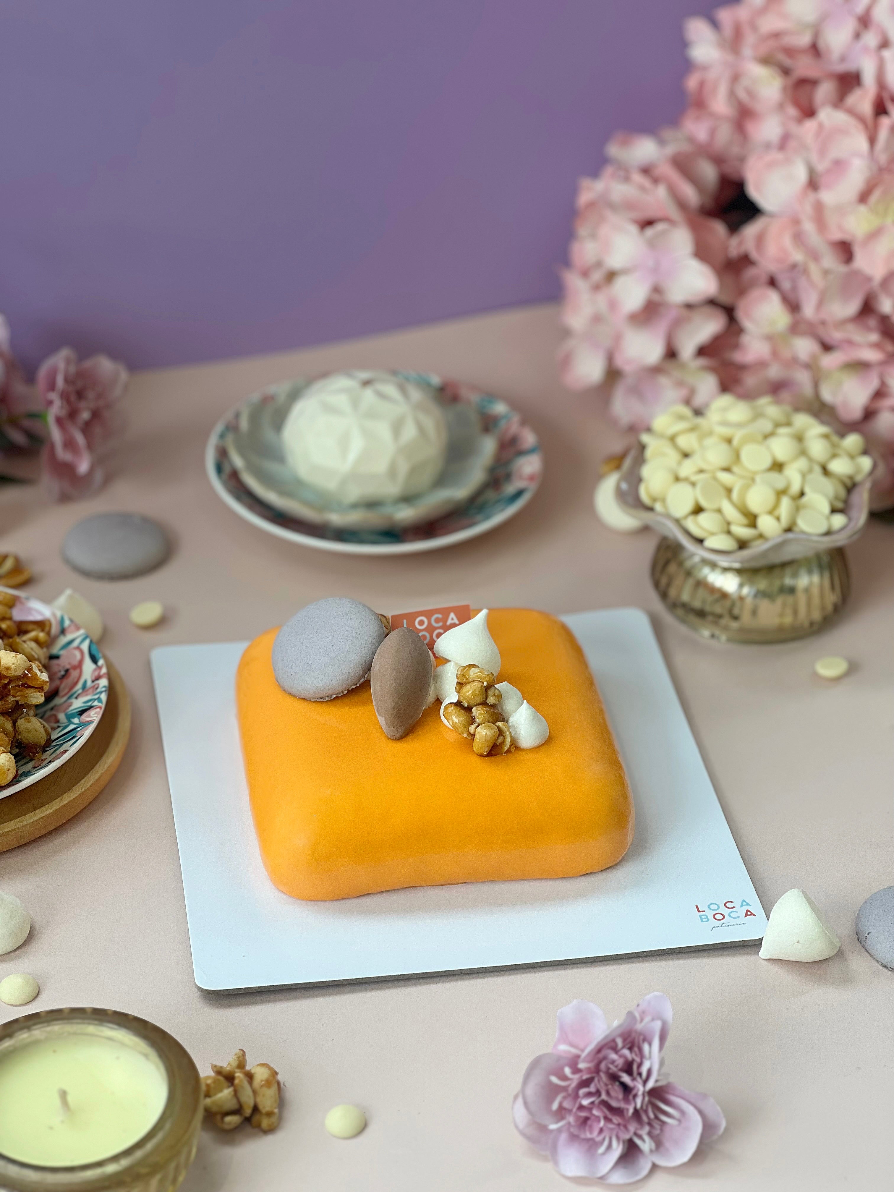 Peanut, Caramel & Vanilla Entremet (500g)